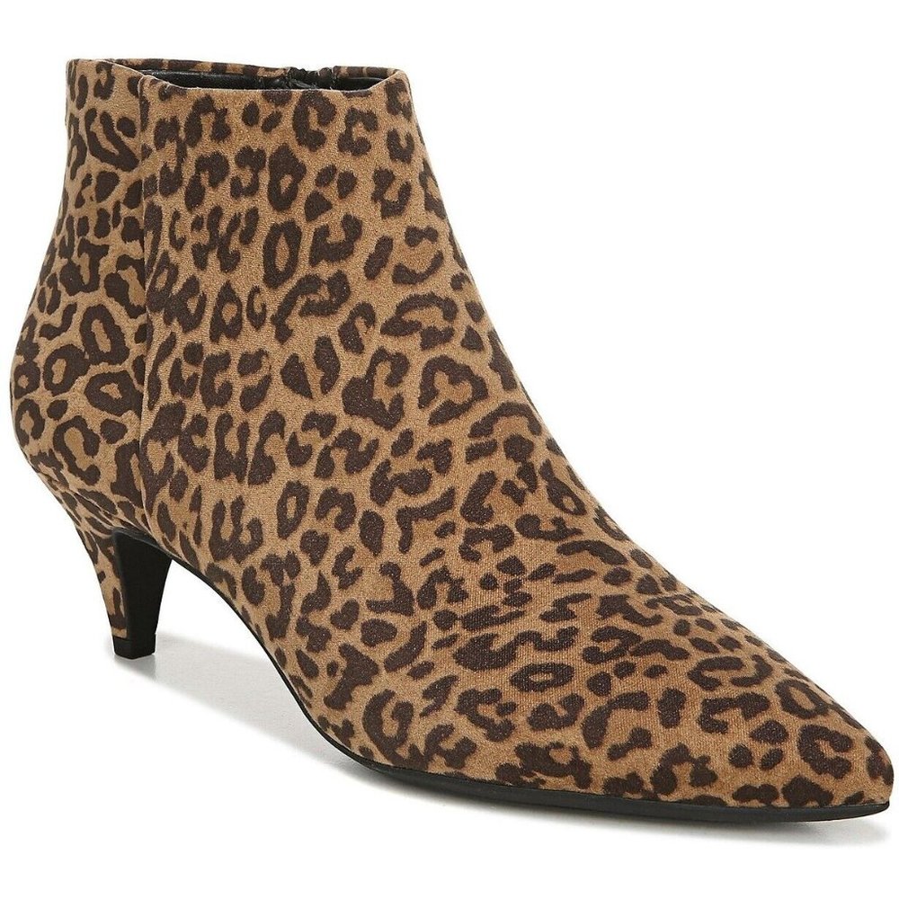 Circus by Sam Edelman Kirby Women Ankle Booties Leopard Microsuede